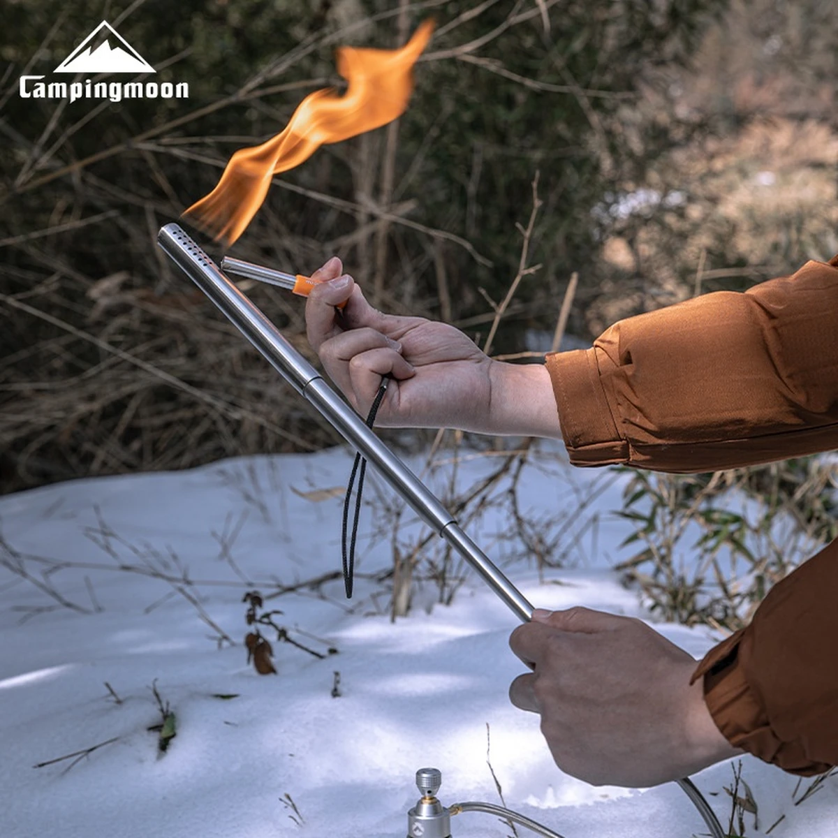 Torche de camping portable à gaz – Pistolet à flamme réglable pour barbecue, cuisine, rechargeable à l'isobutane