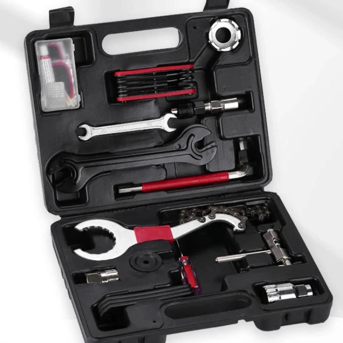 Kit d'outils de réparation multifonctionnels pour vélos de montagne et vélos de route