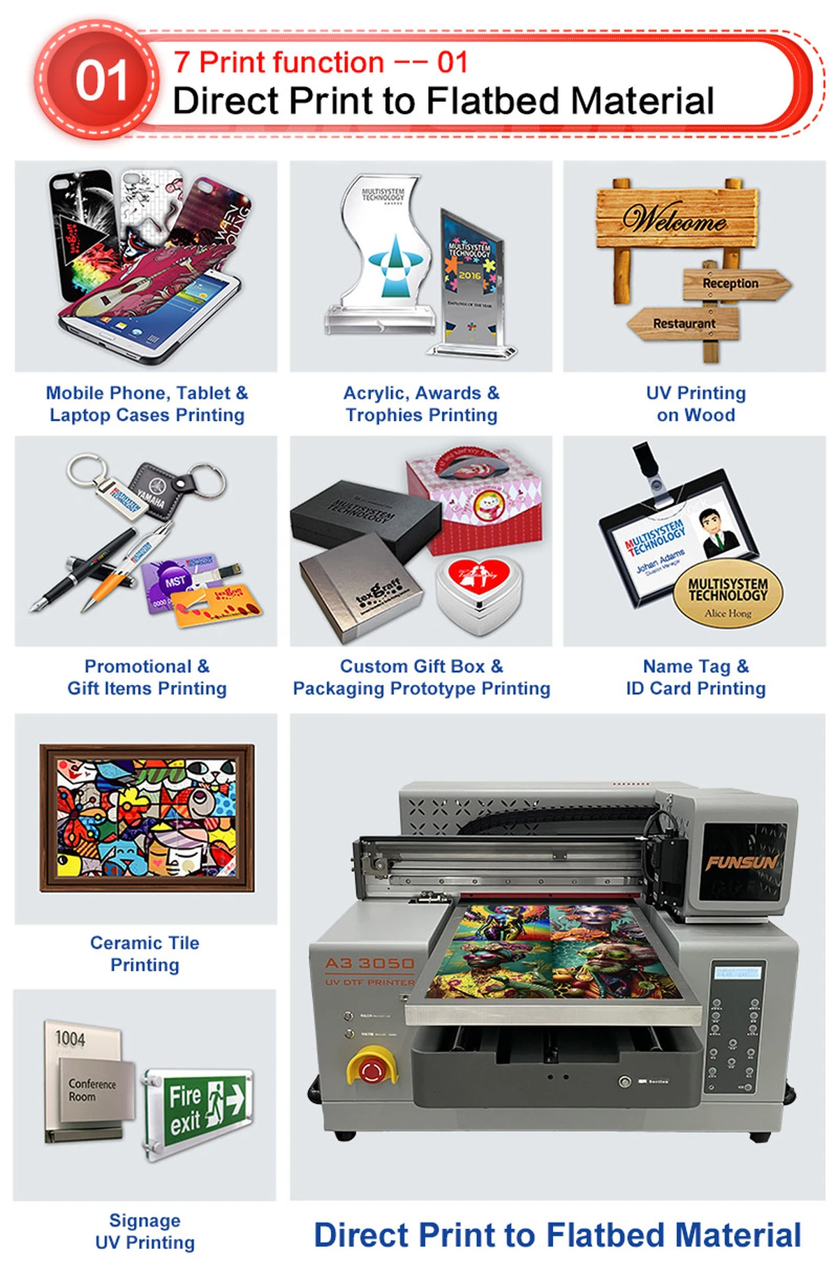 Funsun A3 UV DTF Printer 