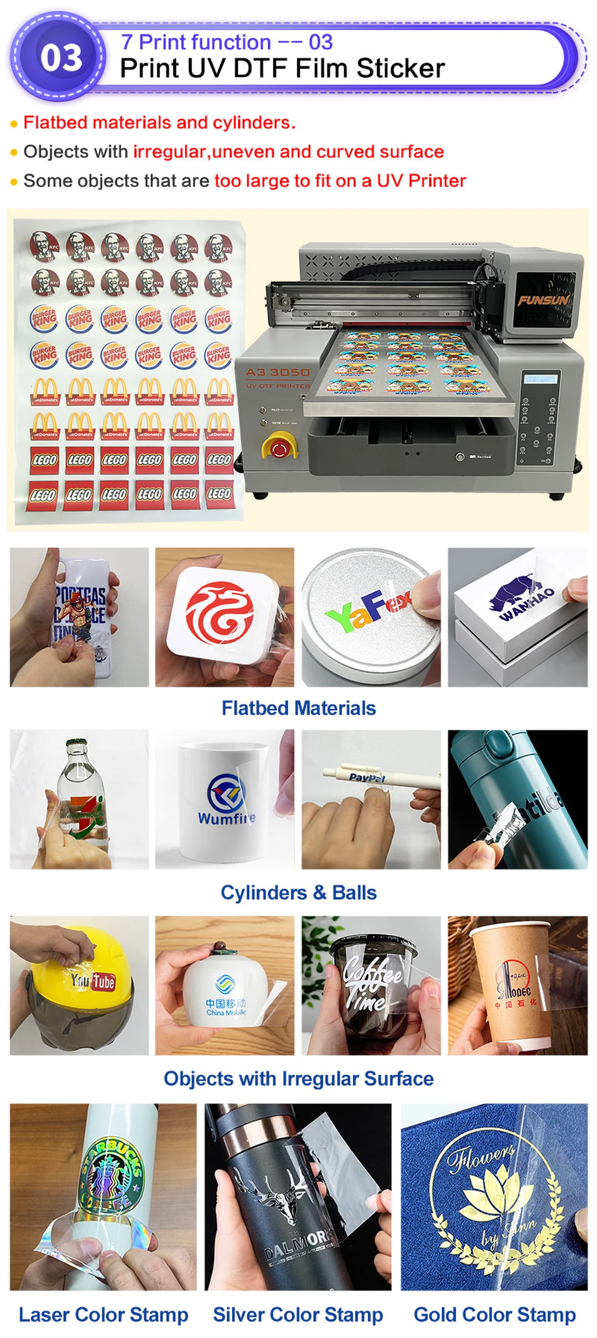 Funsun A3 UV DTF Printer 