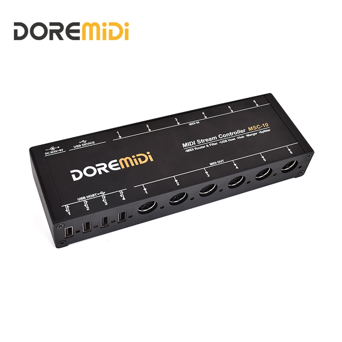 DOREMiDi MIDI Stream Controller MSC-10 – Routes and filters MIDI messages