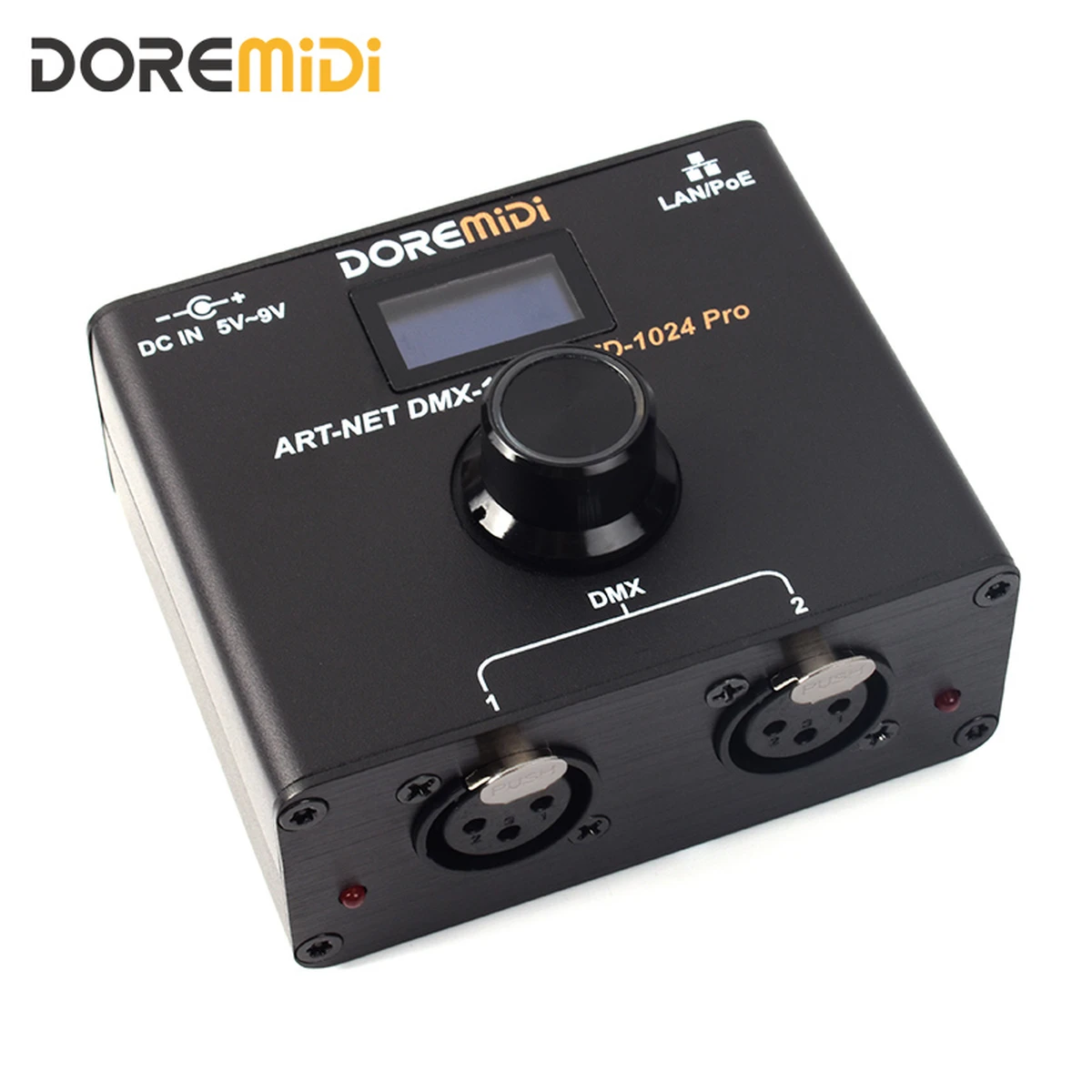 Boîtier réseau PoE ART-NET DMX-1024 (ATD-1024 Pro) : contrôleur de passerelle DMX 1024 canaux