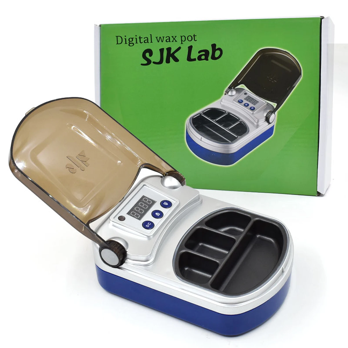 Équipement de laboratoire dentaire : chauffe-cire, appareil de fusion de paraffine à 4 compartiments, équipement de laboratoire dentaire portable