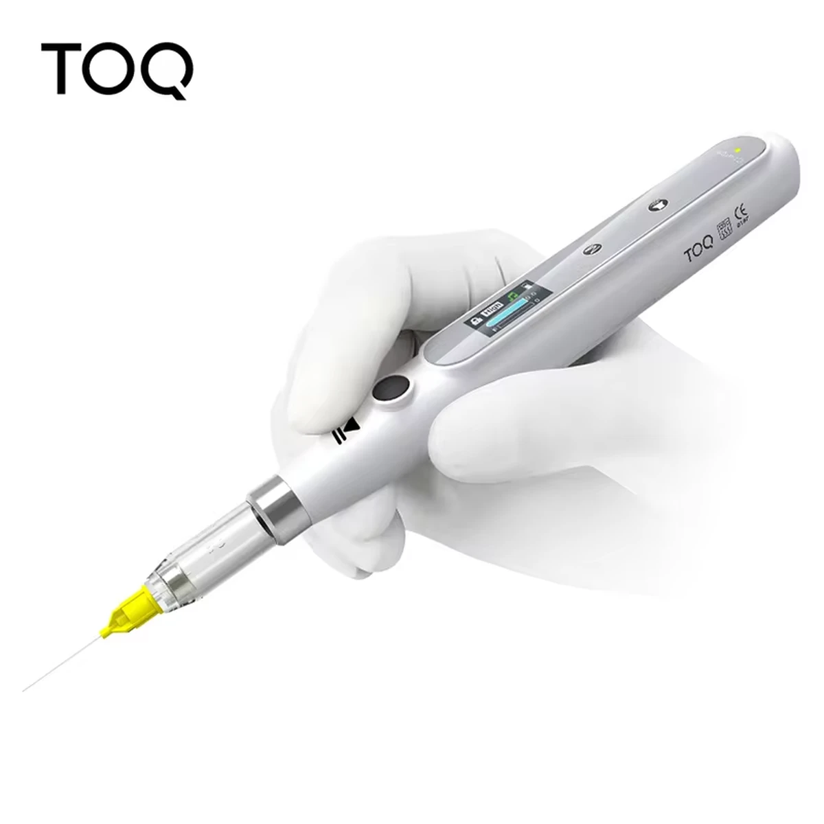 Dentaler Injektor für orale Anästhesie mit bedienbarem LCD-Display, aufladbar und Rücksaugung
