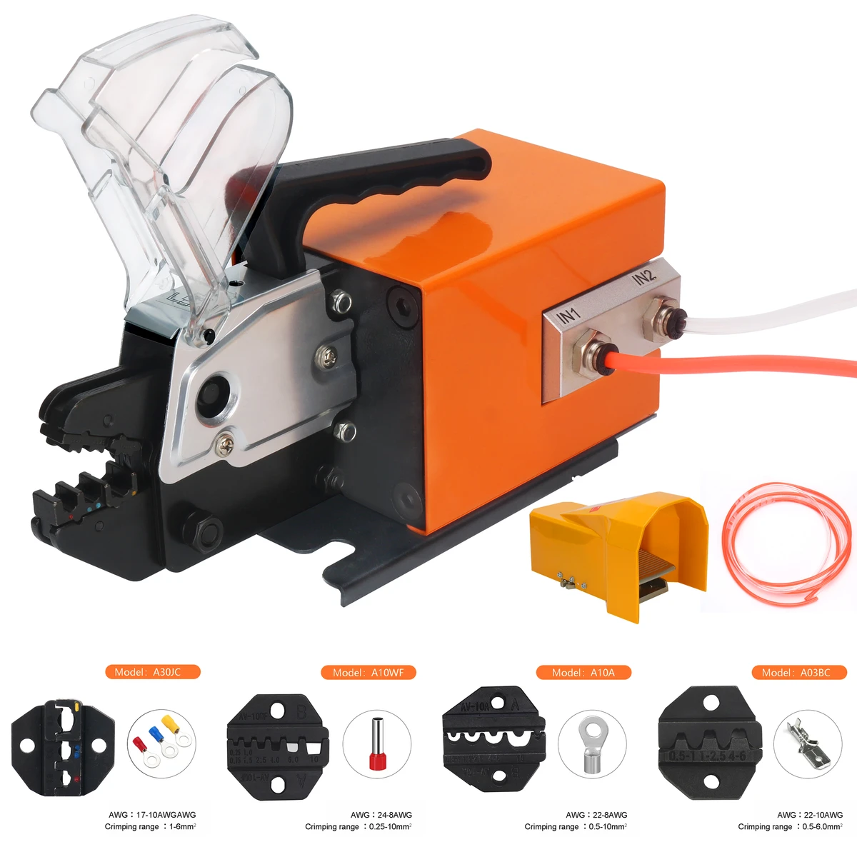 Pince à sertir pneumatique AM-10 - Pince à sertir pneumatique multifonctionnelle pour de nombreux types de cosses