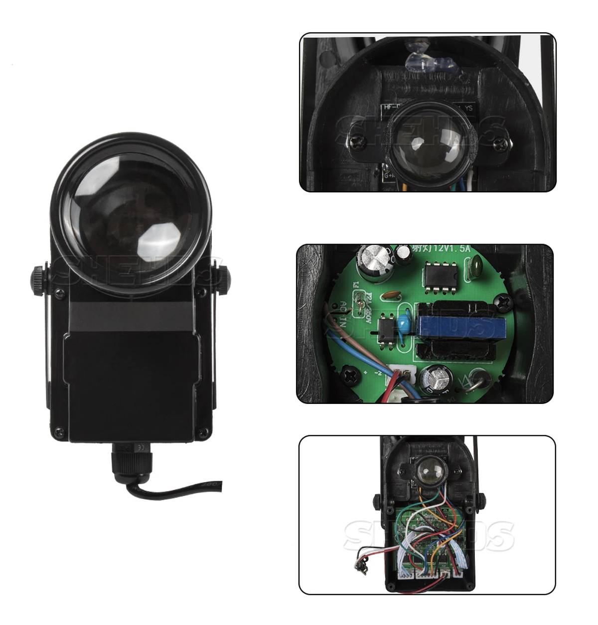 Mini 10W DMX RGBW LED Spotlight – Dimmable Disco Spotlight for DJ, Party, Wedding, Clubs & Wall Wash Effects