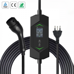 Chargeur EV Portable Type 2 | 3,5–22 kW | Écran LCD | 6–32A | IP65 | TÜV/CE