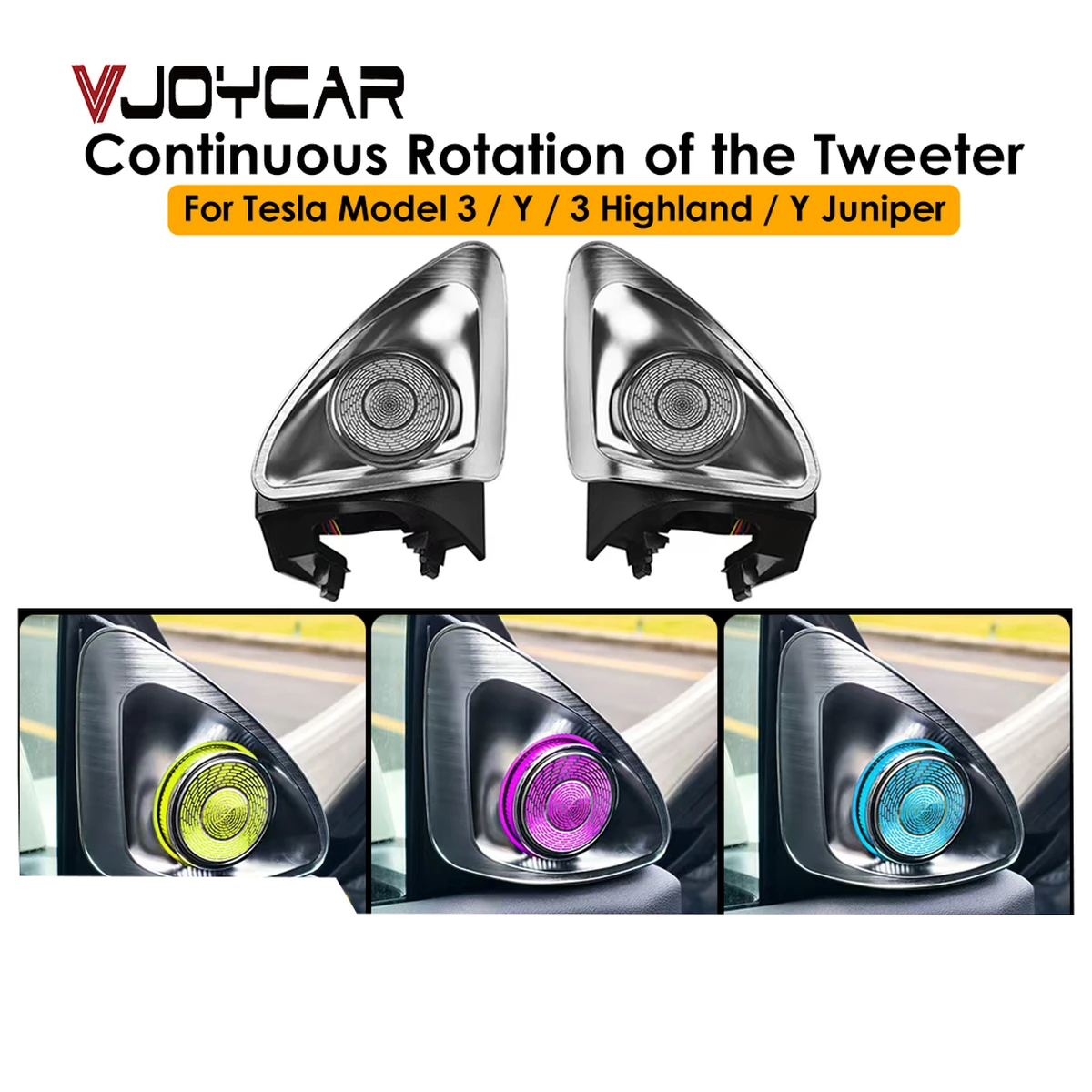 Tweeter 4D rotatif permanent de 2e génération, haut-parleur d'ambiance LED en Y, détection d'angle mort, mémoire