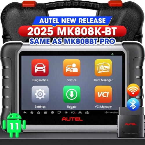 Autel MaxiCom MK808K-BT Outil de diagnostic automobile complet (2025)