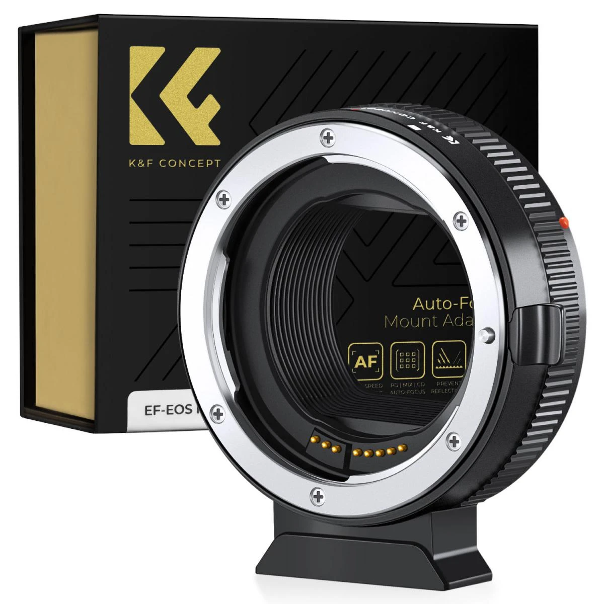 Adaptateur de monture d'objectif autofocus EF vers EOS R pour objectifs Canon EF/EF-S sur appareils photo à monture Canon EOS R/RF R3 R6 R50