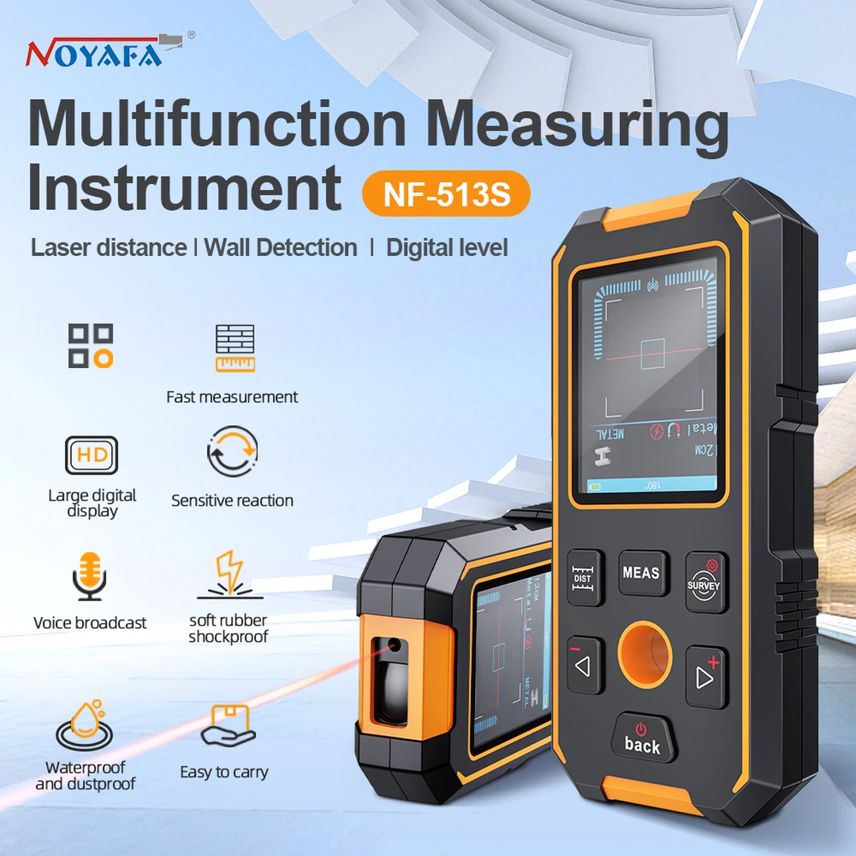 Metal detector, wire finder for detecting underground cables, cables, metal, AC power, cable tracker tools