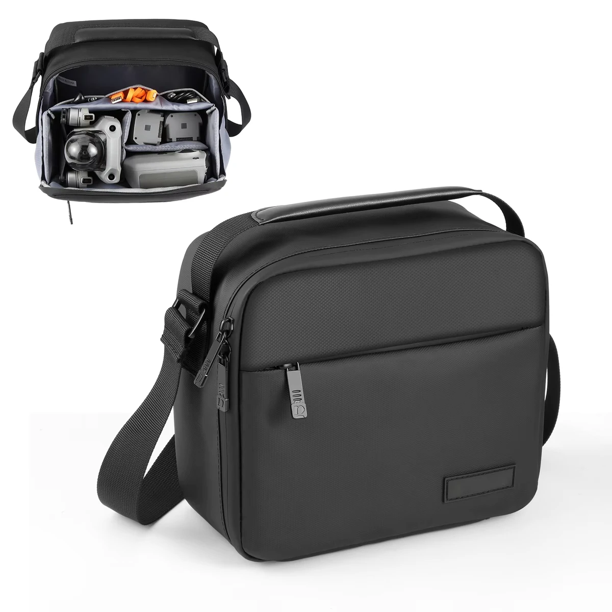 Sac de rangement pour drone DJI Mini Series - Sacoche bandoulière étanche en PU pour caméra d'action