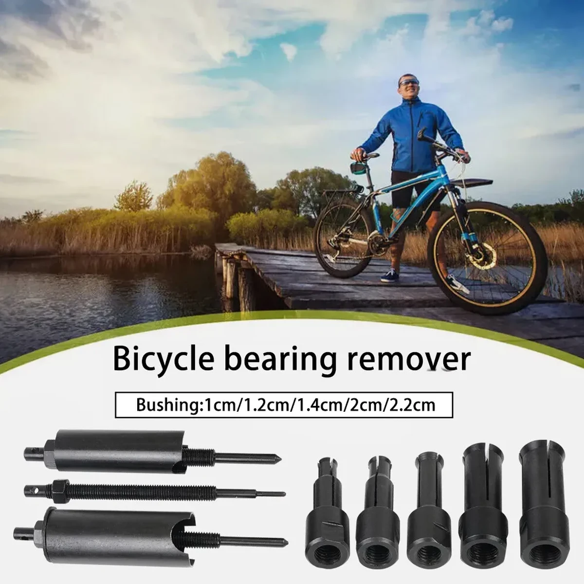 Extracteur de roulements de moto 9-23 mm, extracteur de roulements intérieurs de vélo, extracteur de pignons de roue