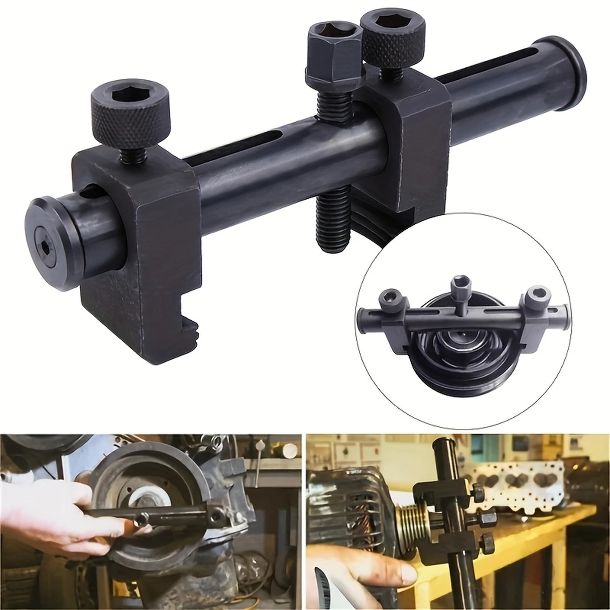 Extracteur universel de poulies striées pour poulies d'entraînement striées, outil pour moteurs de 40 à 165 mm