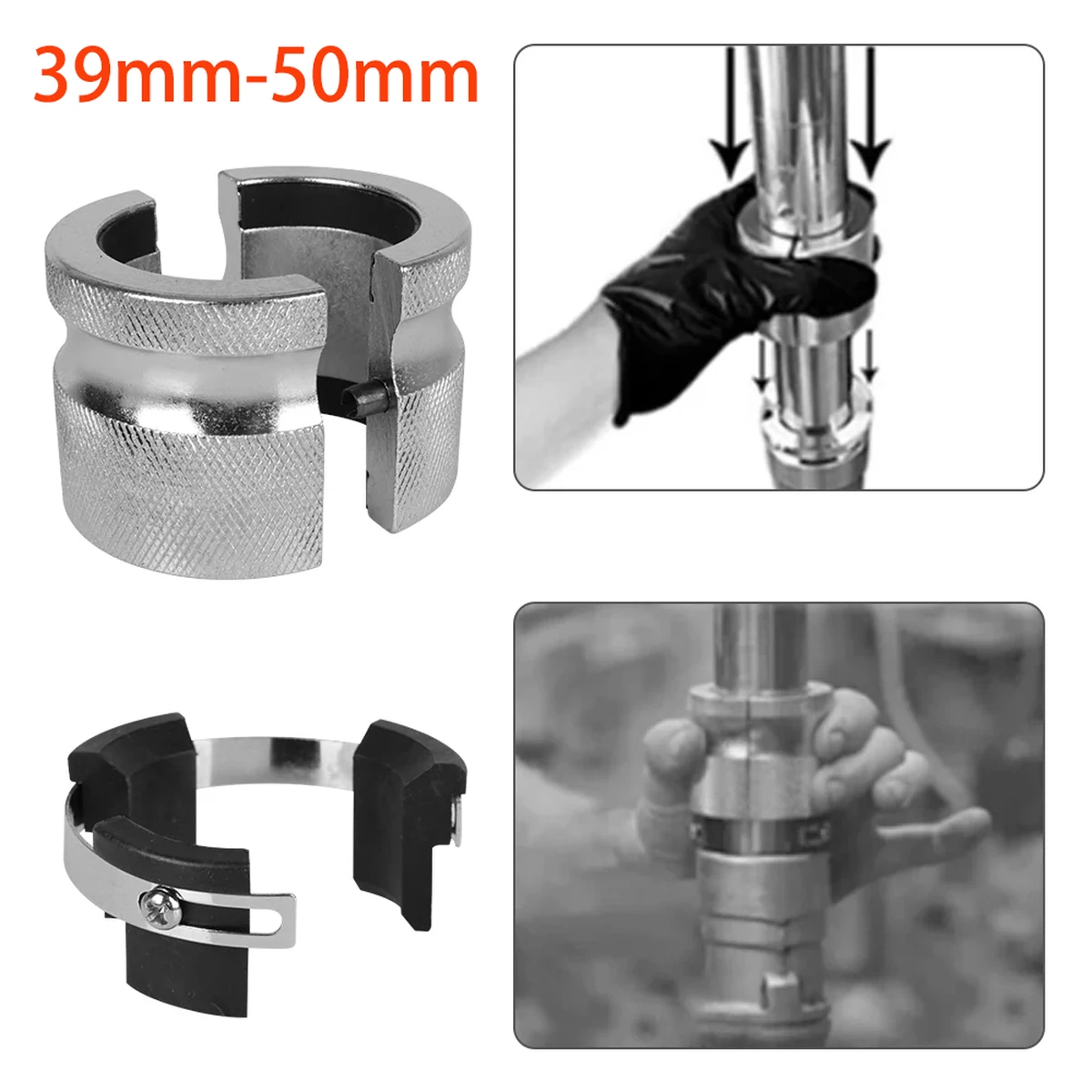 Outil de pose de joints de fourche de moto 39-50 mm, réglable et portatif