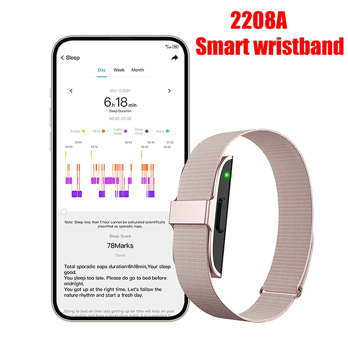 Smart Bracelet Heart Rate Blood Pressure Monitor Pedometer Sports Fitness Tracker for Men and Women Electronic Bracelet