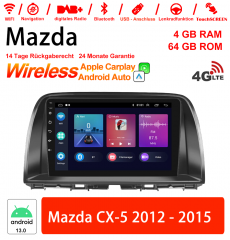 9 inch Android 13.0 car radio / multimedia 4GB RAM 64GB ROM for Mazda CX-5 2012 - 2015