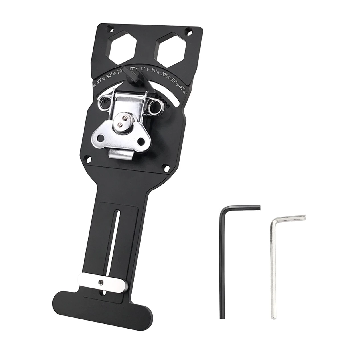 Jigsaw angle stop -45° to +45°, with protractor and 90° guide