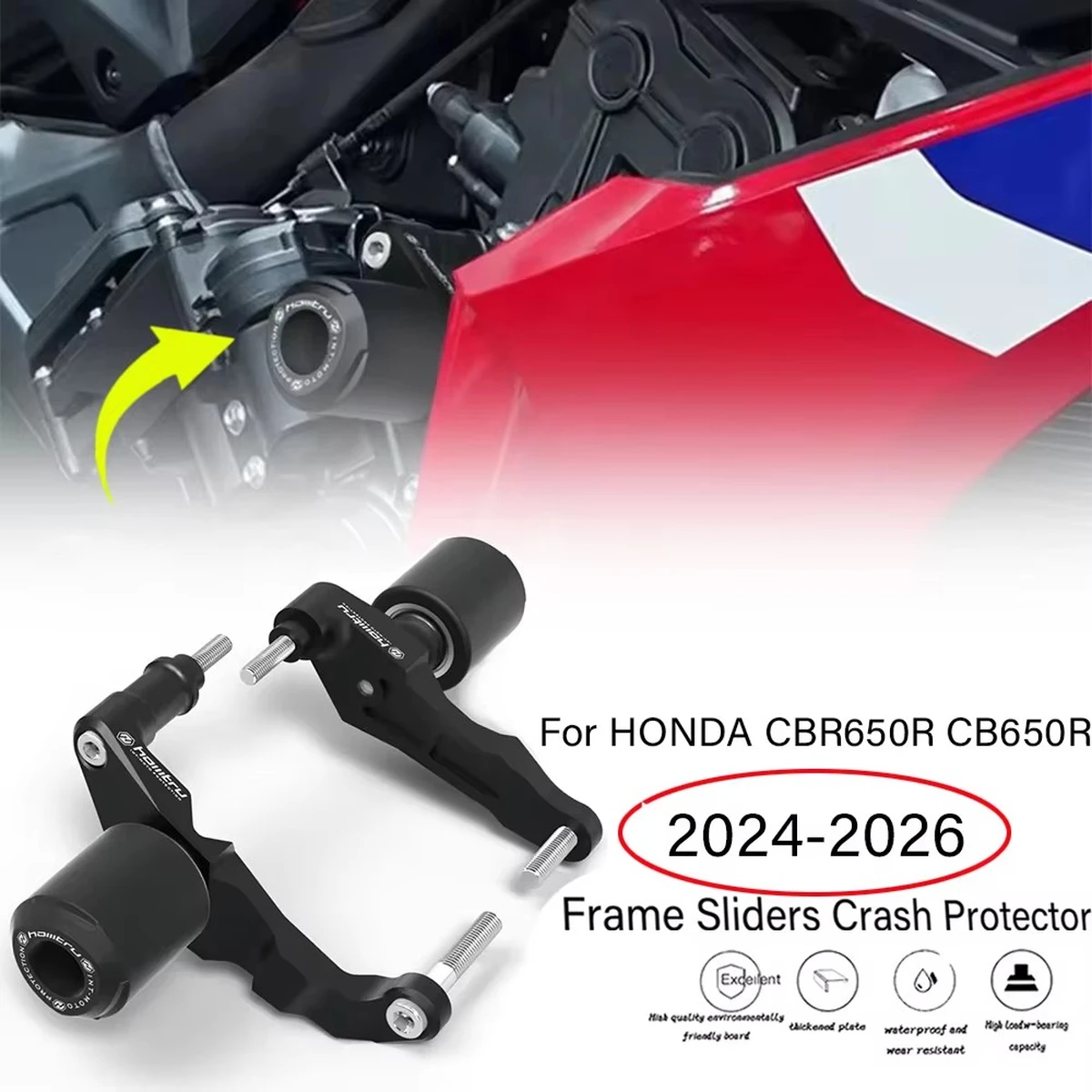 Crash pads for Honda CBR650R & CB650R (2024–2026)