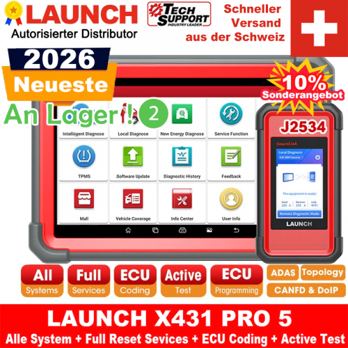 LAUNCH X431 PRO5 Appareil de Diagnostic OBD2 Professionnel pour Voiture NOUVELLE Version 2026