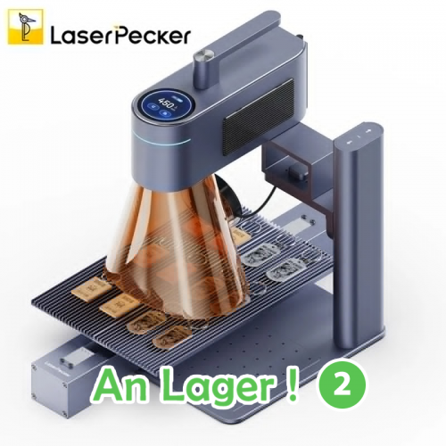 LaserPecker 4 Dual-Lazer Graveur + Slide Extension, étend la zone de gravure laser à 300 x 160 mm