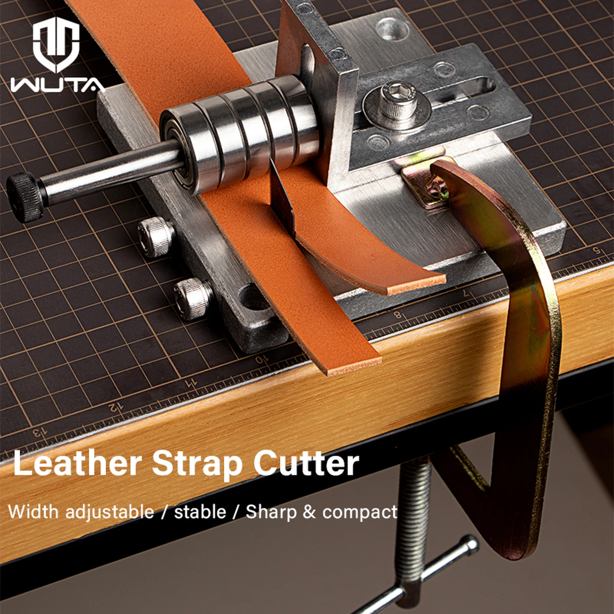 Coupe-bandes en cuir WUTA, lames tranchantes, machine à couper les lanières de cuir réglable, séparateur