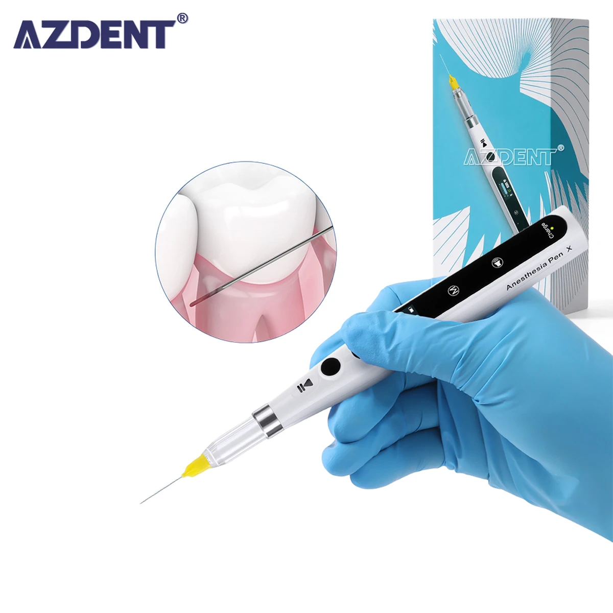 Dental Oral Anesthesia Portable painless local anesthesia device with LCD display, rechargeable for dentists