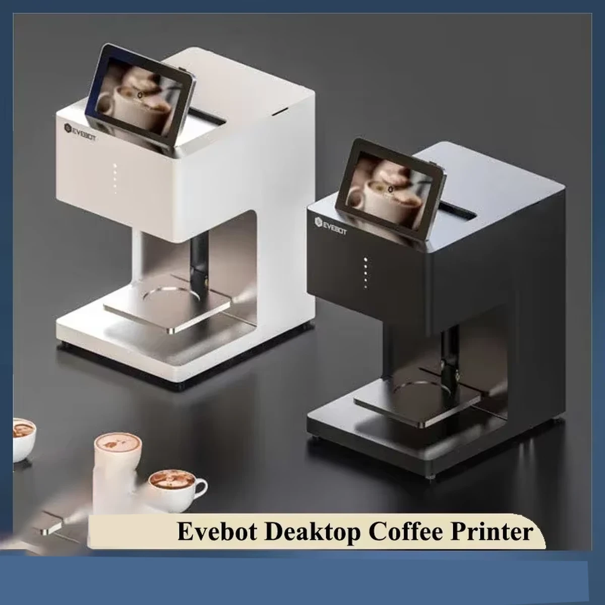 Imprimante à café Evebot pour boissons, latte art 3D, machine à café automatique pour selfies de boissons et aliments