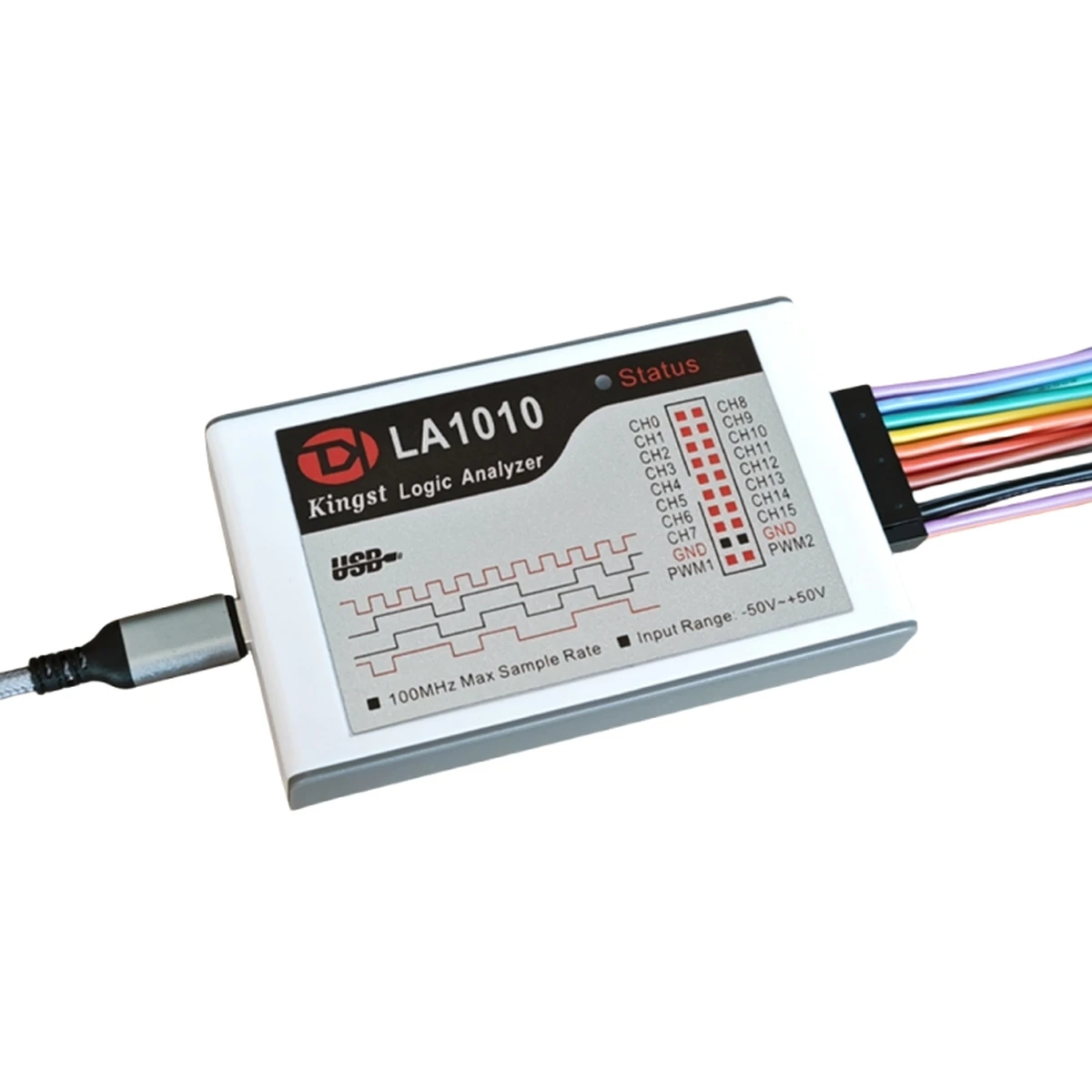 Nouvel analyseur logique USB 16 canaux Kingst LA1010, outil de débogage pour microcontrôleurs ARM et FPGA (logiciel en anglais)