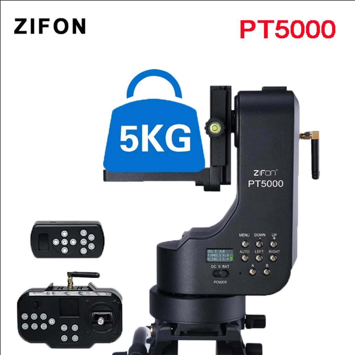 ZIFON PT5000 Auto Motorized Rotating Pan/Tilt Tripod Head Stabilizer for GoPro DSLRs Cameras Photo