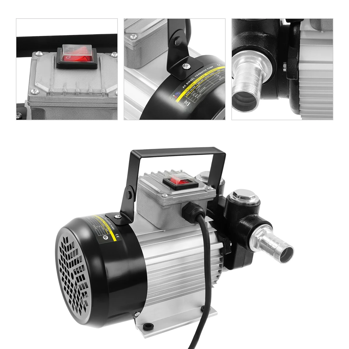 Pompe à carburant électrique diesel 550 W, 220 V, pompe à carburant haute vitesse pour camions, diesel et fioul, transfert de carburant sécurisé