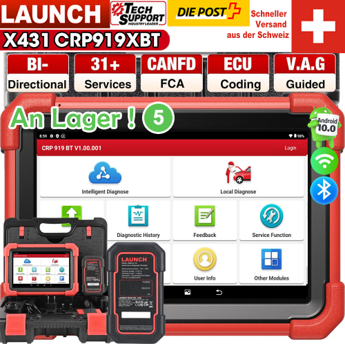 LAUNCH CRP919X BT outil de Diagnostic professionnel OBD2 tout système ECU programmation de clé TPMS Scanner OBD2