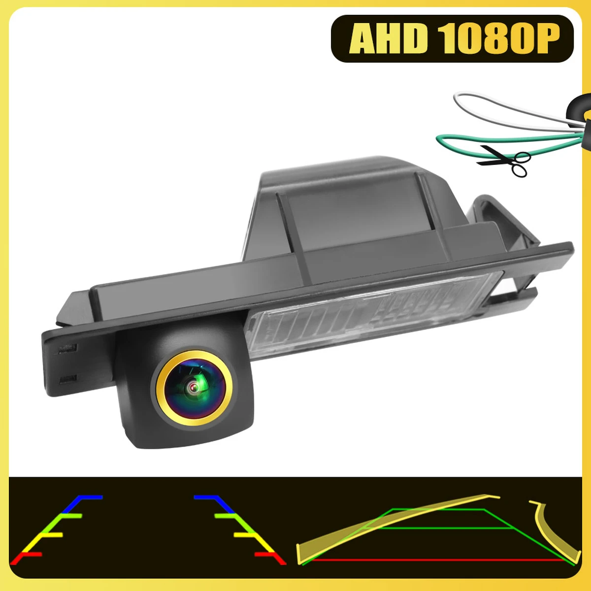 AHD 1080P HD Goldenes Objektiv Fahrzeug Rückansicht Rückfahrkamera Für Opel Astra H J Corsa D Meriva A Vectra C Zafira Insignia