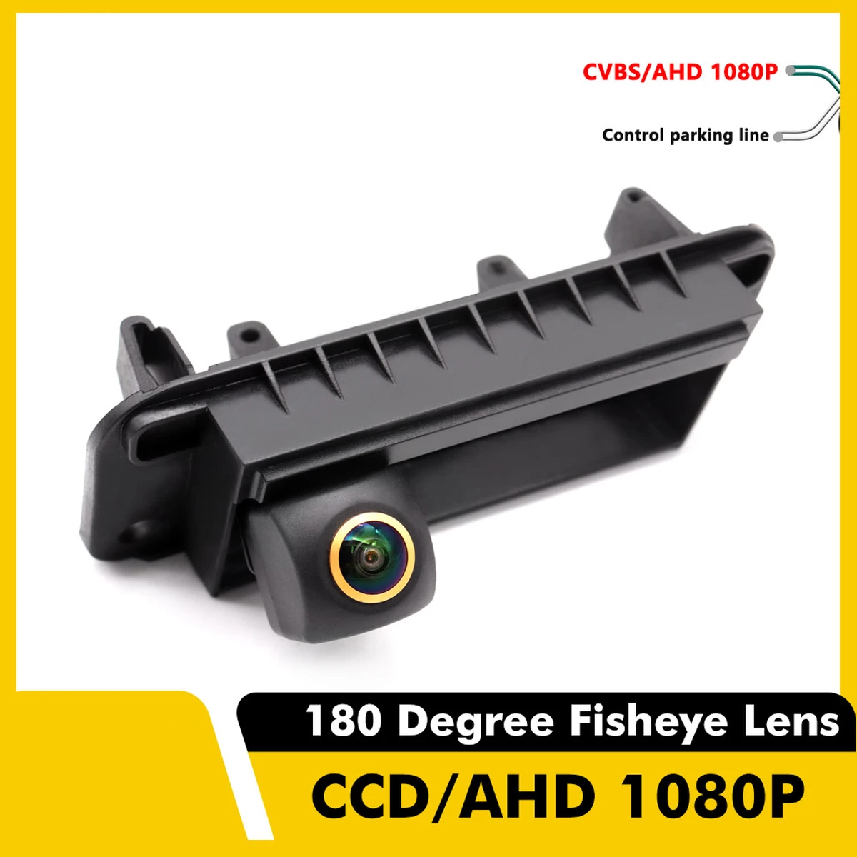 Pour Mercedes-Benz Classe C W204 C180/C200/C260 Caméra de Recul Poignée de Coffre CCD AHD 1080P Caméra de Stationnement Arrière