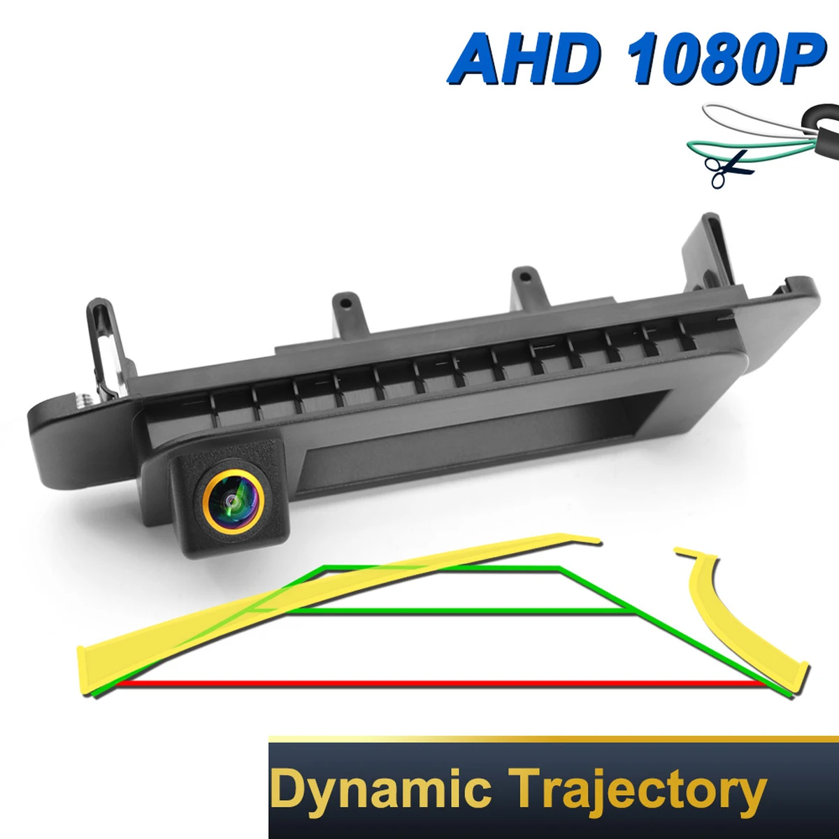 Caméra de recul AHD 1080P avec lignes de guidage dynamiques pour Mercedes-Benz ML GLA GLC GLE W166 X166 Vito Viano Classe A A180 A200 A260