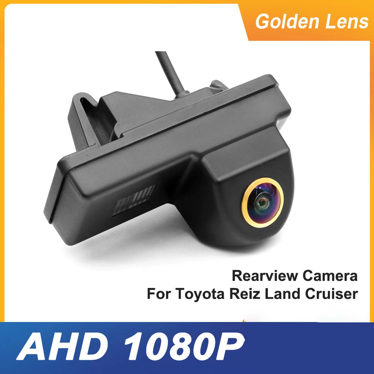 Caméra de recul AHD 1080P HD avec vision nocturne pour Toyota Reiz 2008–2009 et Land Cruiser Prado 120 (2002–2009)