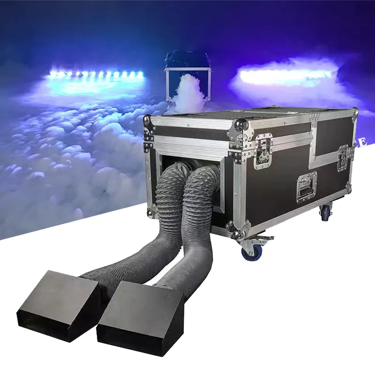 Machine à brouillard bas 2000W avec 2 sorties – Brouillard dense au sol pour mariages, fêtes et scène