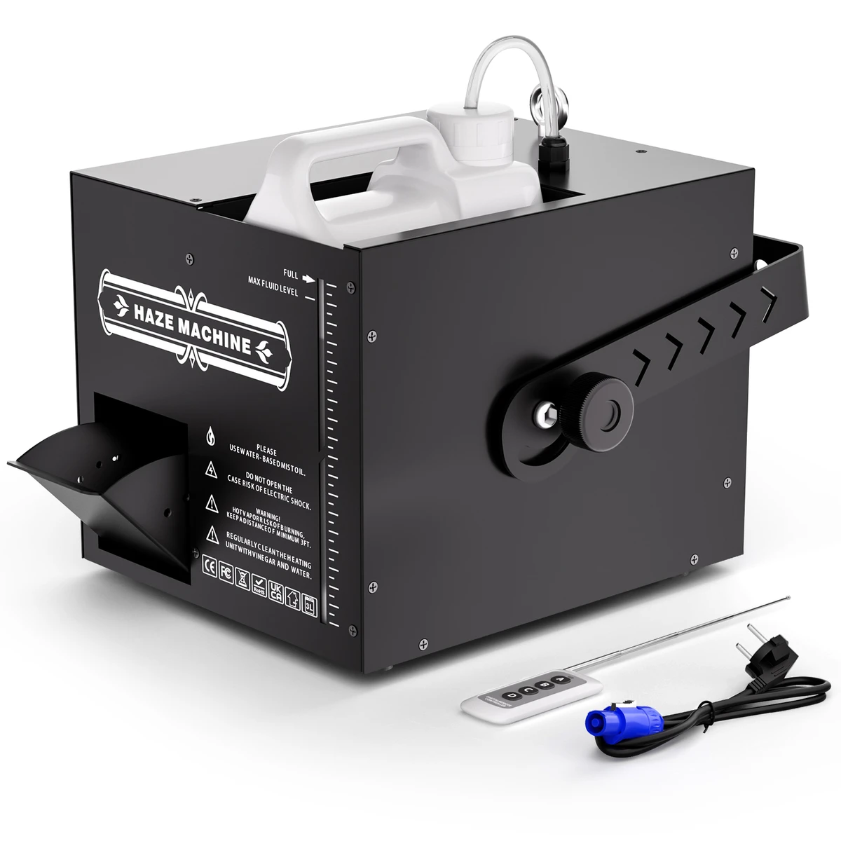 Machine à fumée 1000W avec télécommande DMX pour scène, DJ, discothèque, mariage, club, équipement d'effet brouillard
