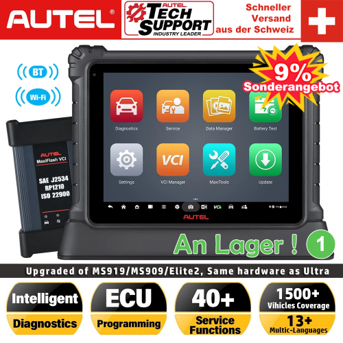 Neue Autel MaxiCOM Ultra Lite Automobile Volle Systeme Diagnose Werkzeug & Auto Scanner ECU Programmierung OE Ebene IMMO