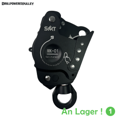 WK-01 Poulie motorisée par perceuse – Dispositif d’ascension sur corde pour travaux en hauteur, pompiers et opérations de sauvetage