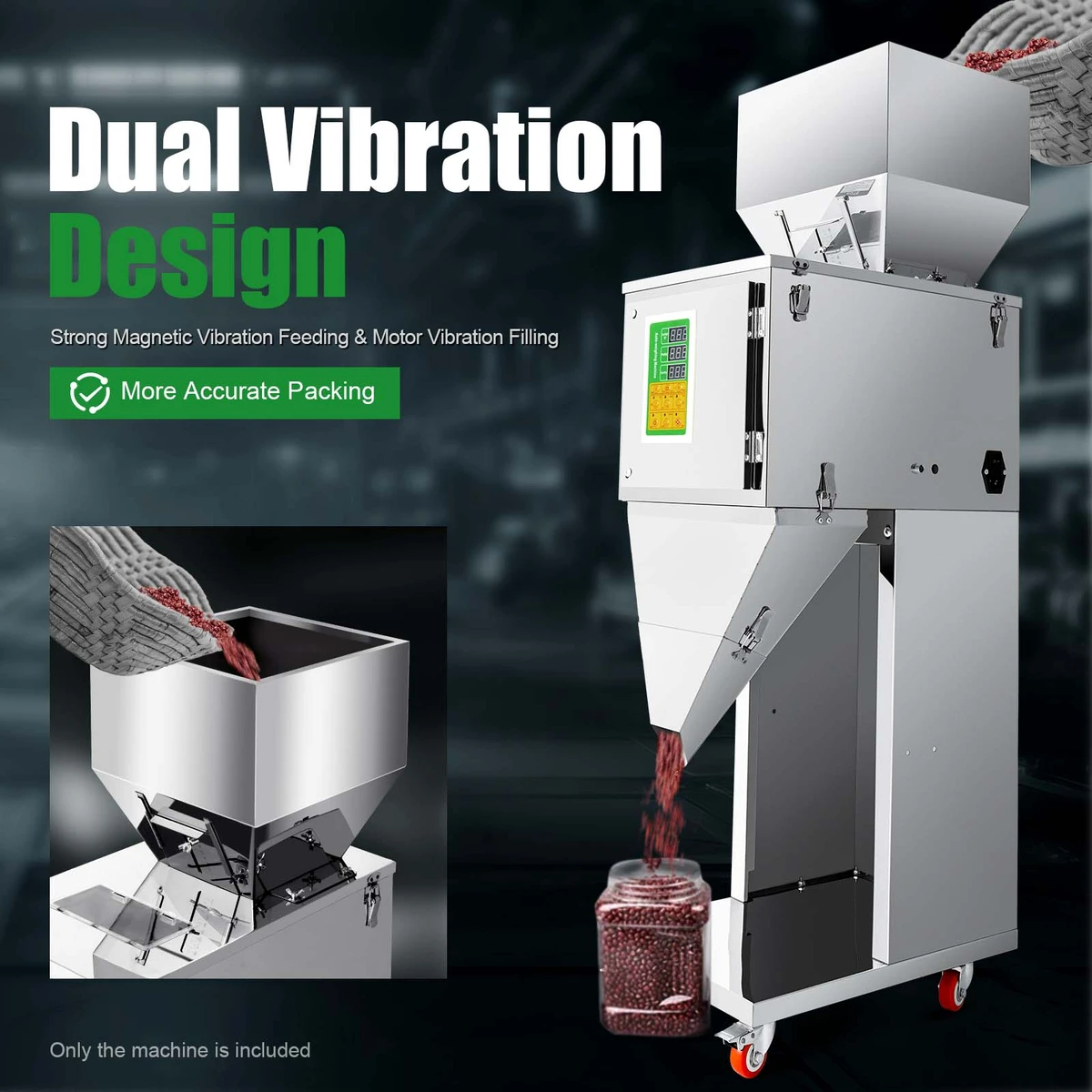 Balance en acier inoxydable 10–999 g, machine de remplissage quantitatif rapide 2 g (se répand sur le matériau)