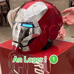 Hot Marvel Iron Man 1/1 mk5 Helmet Remote and Voice Control Iron Man Automatic Helmet Mask with LED Light Boys Gift