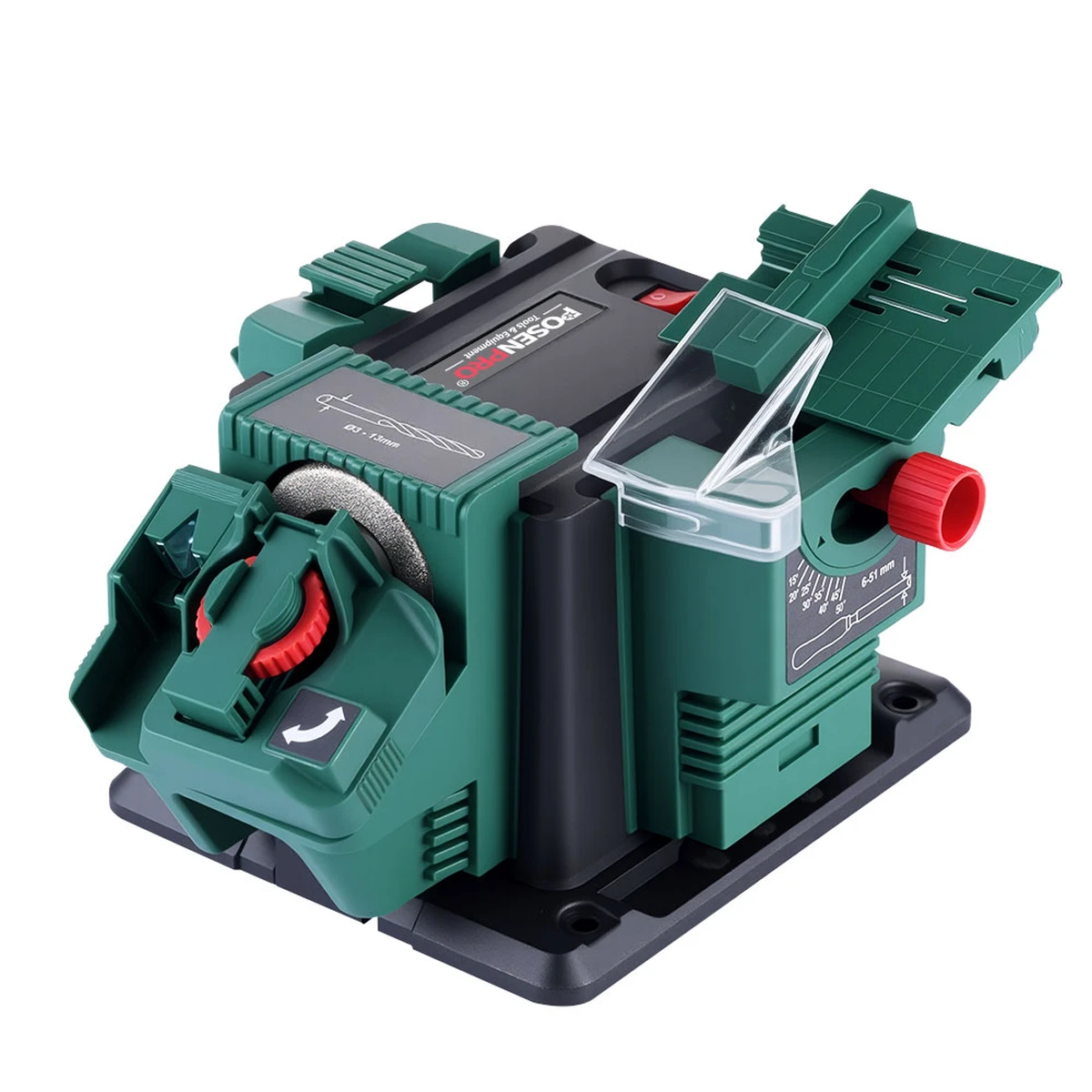 Affûteur électrique multifonctionnel 65 W, montage sur table, affûteur multi-usages pour burins et forets HSS