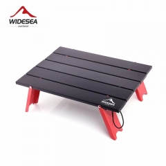 Widesea Camping Mini Table Pliable Portable pour Pique-Nique En Plein Air Barbecue Tours Vaisselle Ultra Léger Pliant Ordinateur Lit Bureau