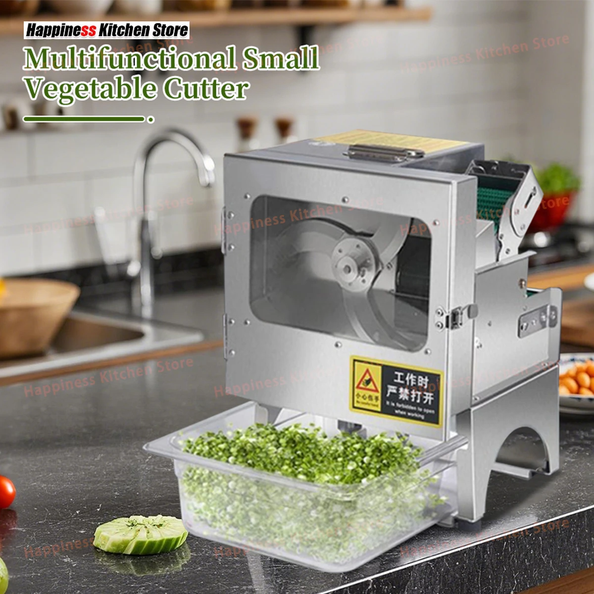 Trancheuse à légumes professionnelle en acier inoxydable, trancheuse à fruits multifonctionnelle avec moteur en cuivre pur, 200 kg/h