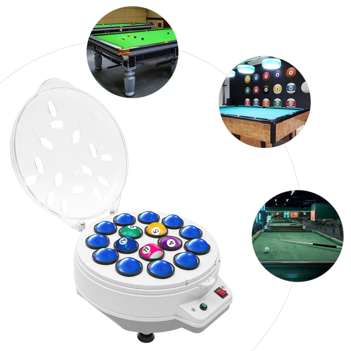 180W Automatic Billiard Ball Cleaner Electric Billiard Ball Cleaner Polishing Machine For Billiard Balls 1000RPM