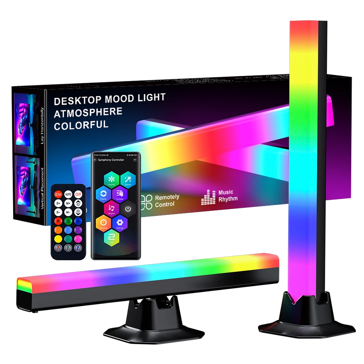 LED RGB Lichtleiste mit Musiksteuerung – Smart Pickup Atmosphärenlampe für PC, Desktop und Schlafzimmer