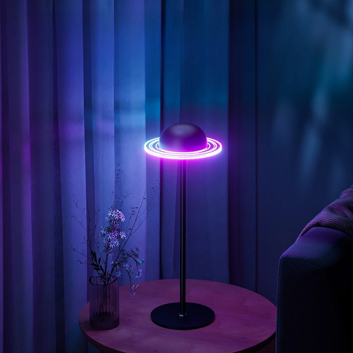 RGB Music-Controlled Table Lamp – LED Bottle Lamp with Touch Control, Rechargeable Atmosphere Light for Room, Bar & Party