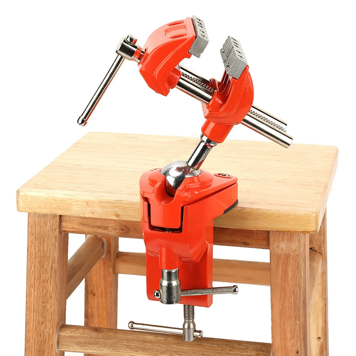 Mini étau rotatif à 360°, réglable avec une ouverture de mâchoire de 70 mm, étau de table pour établi, étau pour le fraisage du bois