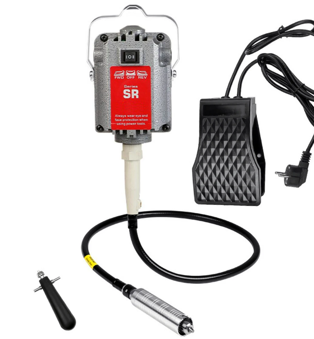 S-R Hanging Grinding Machine 230W, 6 mm Flexible Shaft, with Foot Pedal, for Jewelry Polishing and Repair